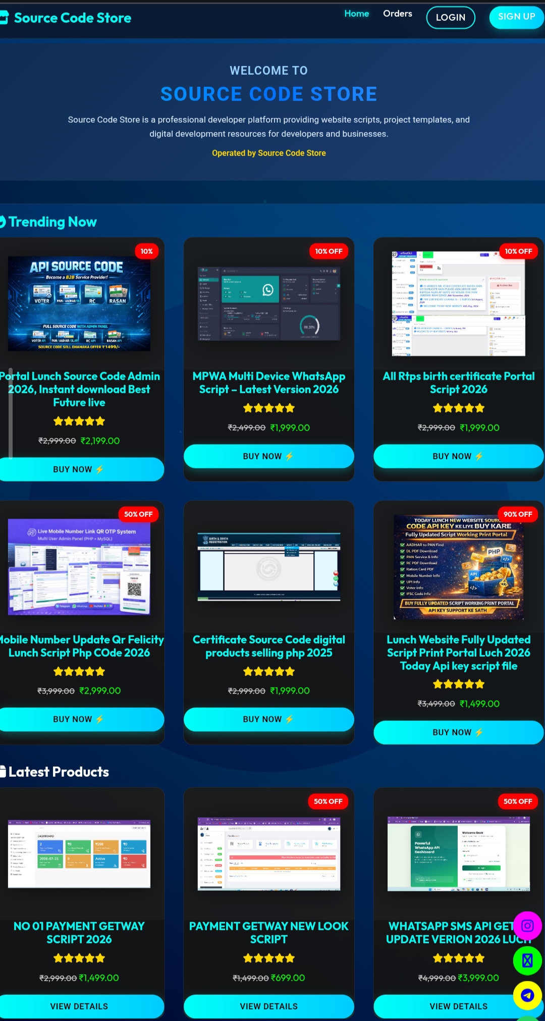 ALL IN ONE DIGITAL CODE SELLING SOUCE CODE 2025